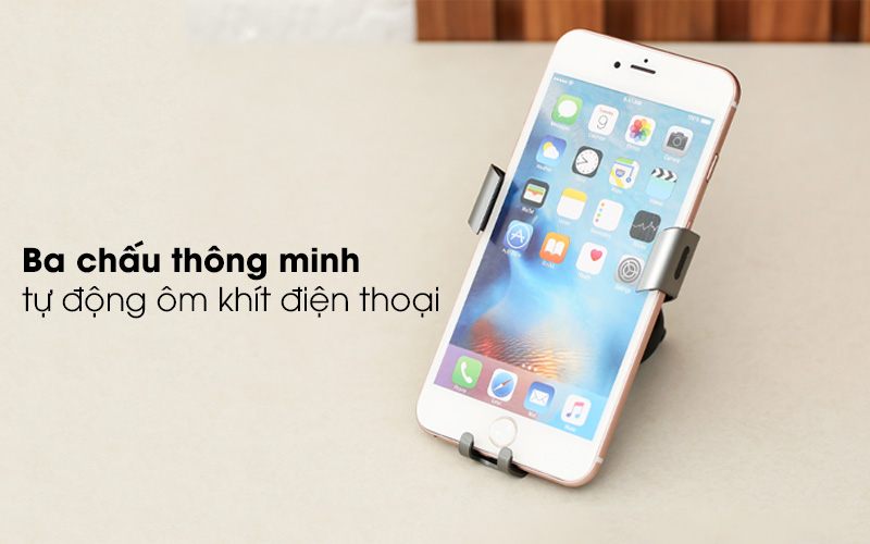 Phù hợp với hầu hết các dòng điện thoại nhờ cơ chế tự động ôm khít điện thoại