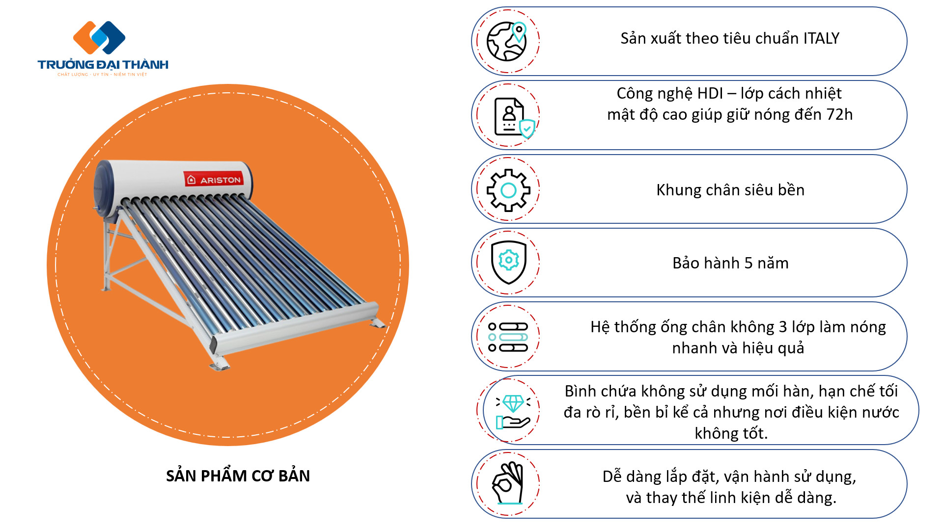 Tính năng nổi bật máy NLMT Ariston