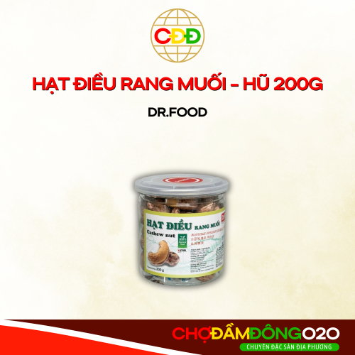 Hạt Điều Rang Muối Vỏ Lụa Dr.Foods Hũ 250g