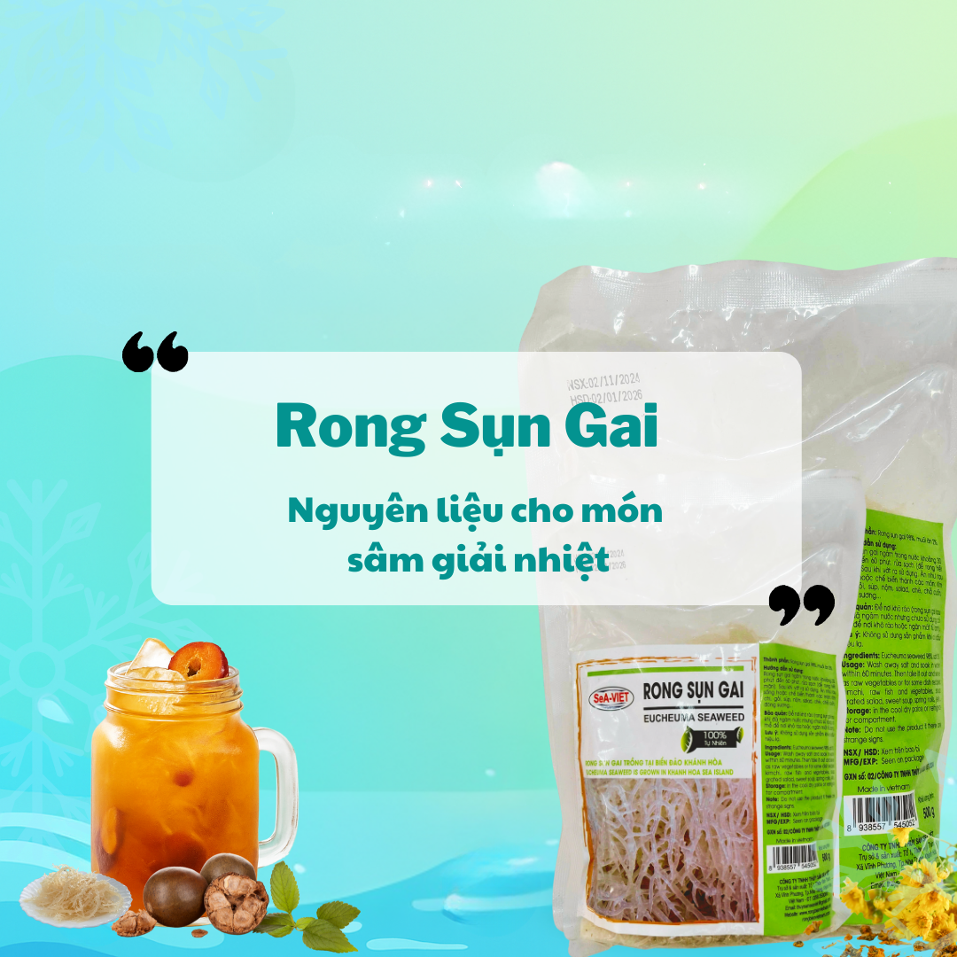 Rong Sụn Gai - Nguyên Liệu Cho Món Sâm Giải Nhiệt