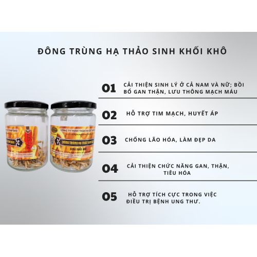 Công Dụng Đông Trùng Hạ Thảo Sinh Khối Khô