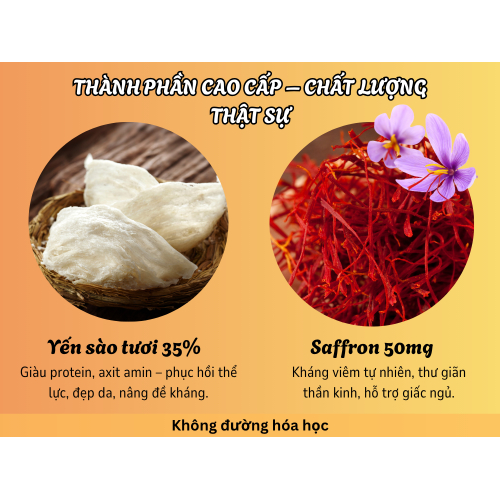 1. Thành phần cao cấp – chất lượng thật sự