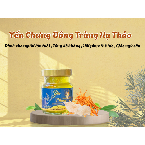 1. Yến Chưng Đông Trùng Hạ Thảo – Hỗ trợ sức khỏe tổng thể cho người lớn
