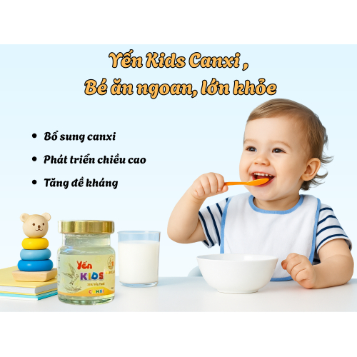 3. Yến Kids Canxi – Hỗ trợ phát triển cho trẻ nhỏ